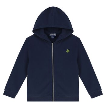Boys Blue Turtle Hooded Top