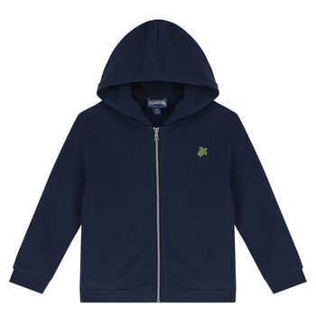 Boys Blue Turtle Hooded Top