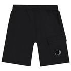 Boys Black Logo Shorts, 2, hi-res
