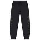 Boys Black Joggers, 2, hi-res