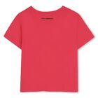 Girls Pink Choupette Logo T-Shirt, 2, hi-res