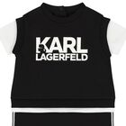 طقم رومبير أولاد بالشعار باللون الأسود, 1, hi-res