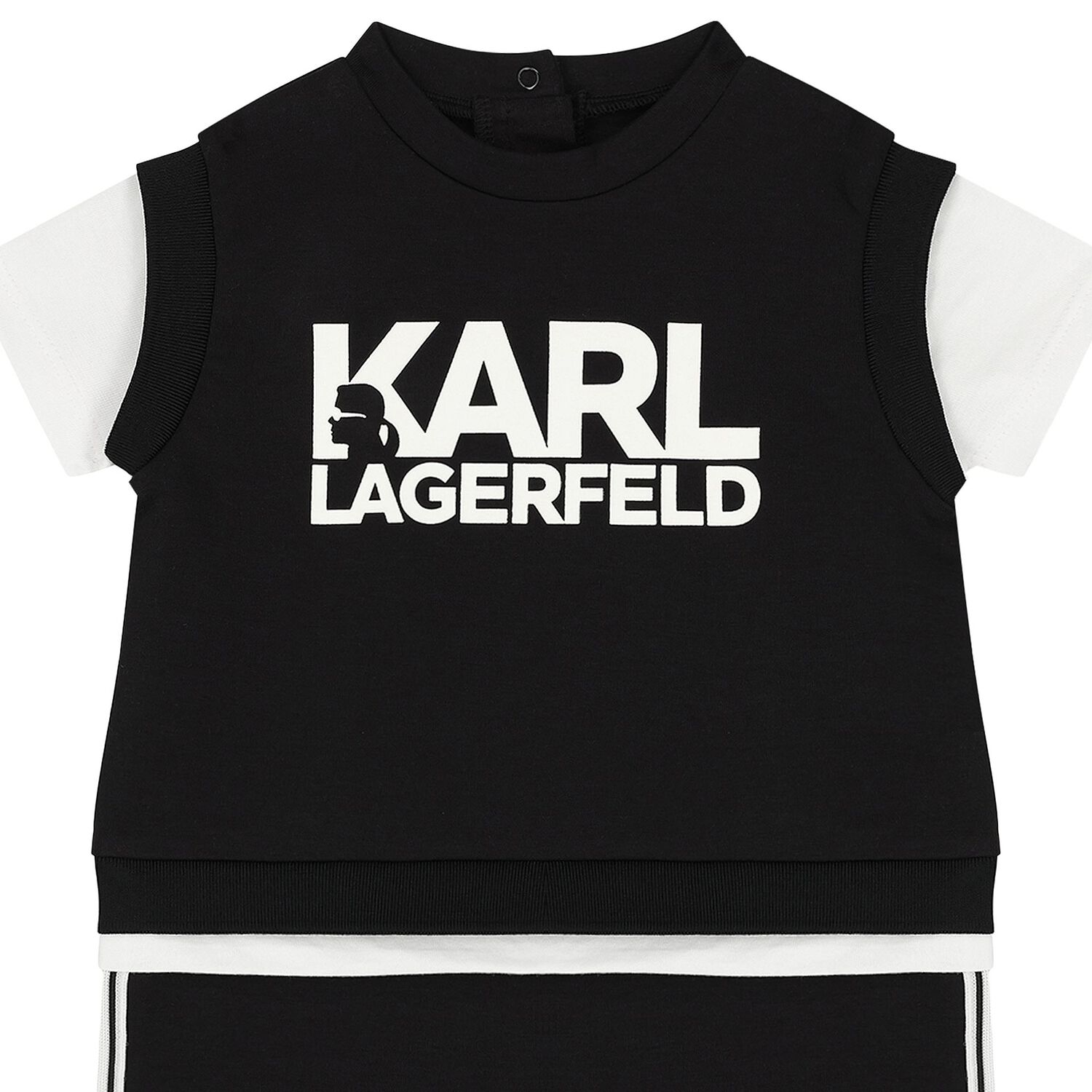 طقم رومبير أولاد بالشعار باللون الأسود, 1, hi-res