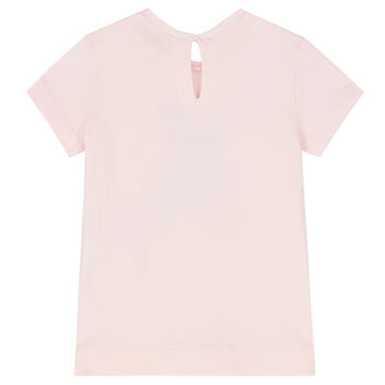 Baby Girls Pink Teddy T-Shirt