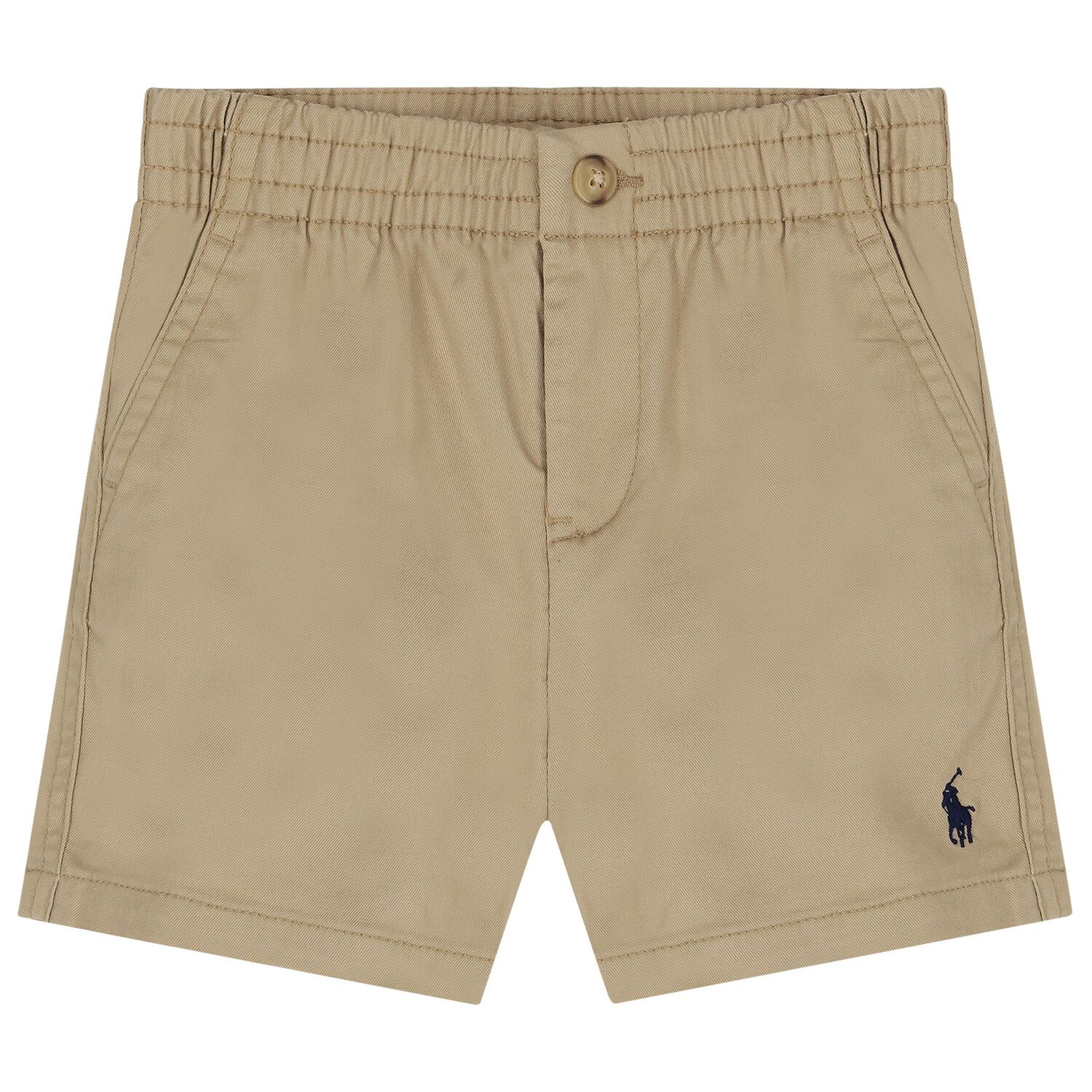 Baby Boys Beige Logo Shorts, 1, hi-res image number null
