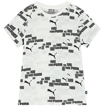 Boys White Logo T-Shirt