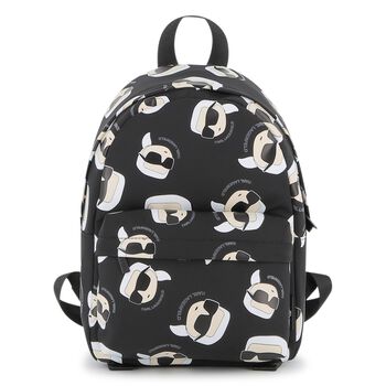 KARL LAGERFELD Boys Black Logo Ikonik Karl Backpack, 1 Boys Black Logo Ikonik Karl Backpack