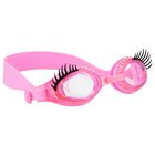 Girls Pink Eye Lashes Swimming Goggles, 1, hi-res