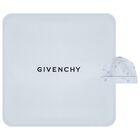 طقم بطانية وقبعة للأطفال بشعار أزرق, 2, hi-res