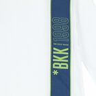 Boys White Logo Long Sleeve Top, 1, hi-res