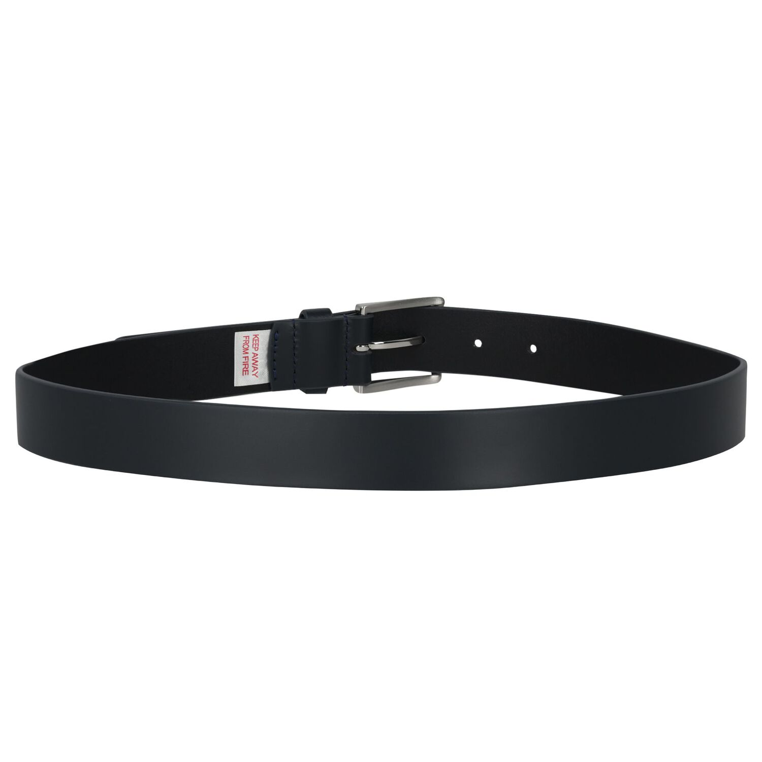 Boys Navy Blue Logo Belt, 2, hi-res
