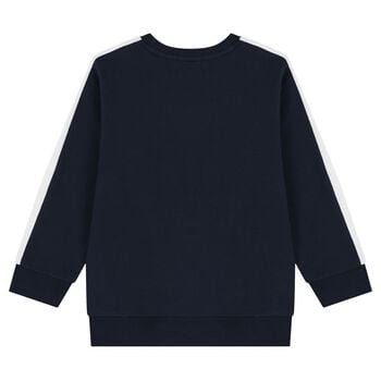 Boys Navy Blue Logo Sweatshirt