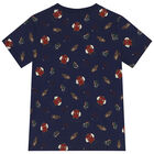 Boys Navy Blue T-Shirt, 1, hi-res