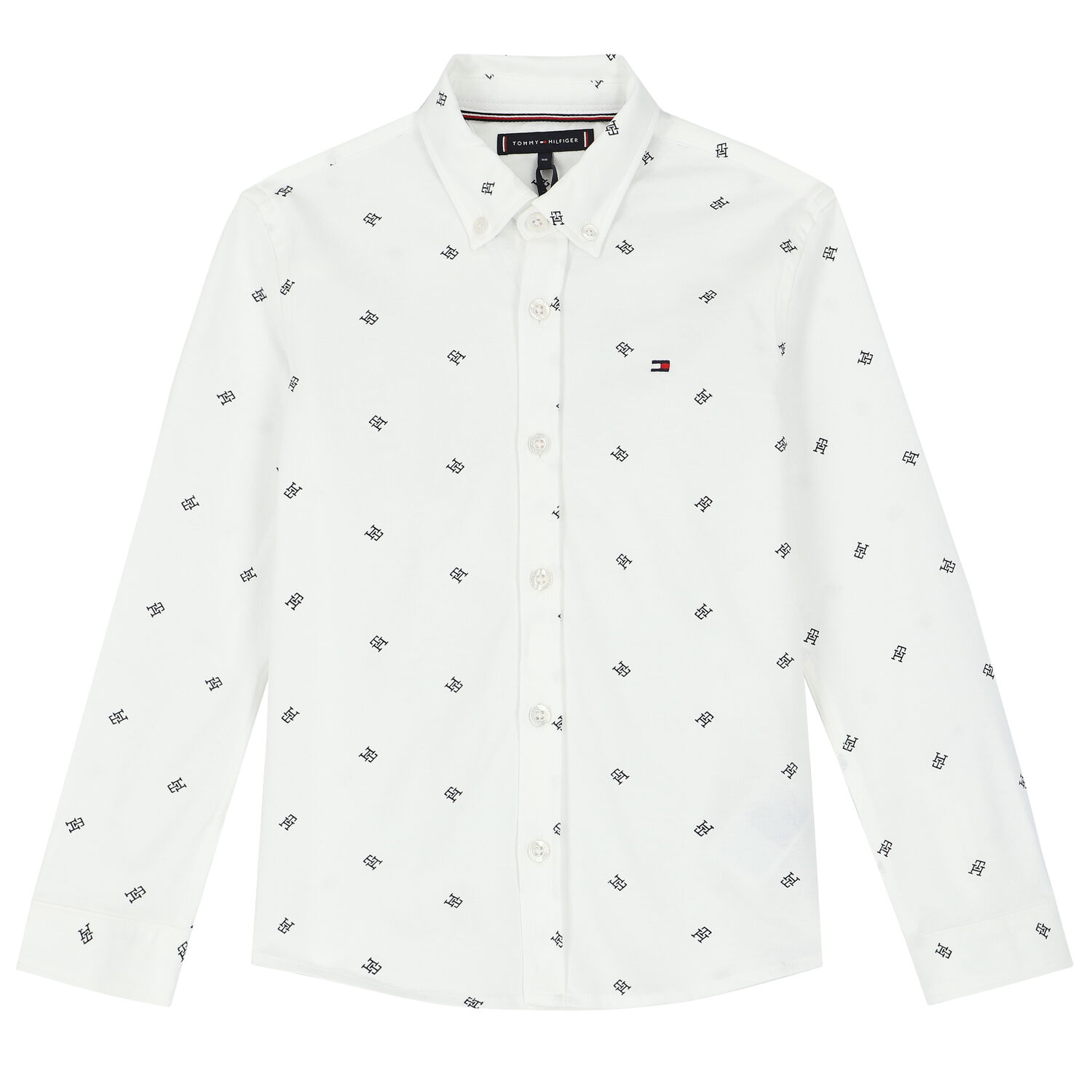 قميص بالشعار باللون الأبيض للأولاد, 1, hi-res