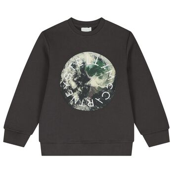 Boys Grey Planet Earth Sweatshirt