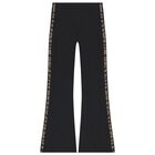 طقم ليجينز للبنات باللون البيج والاسود , 1, hi-res