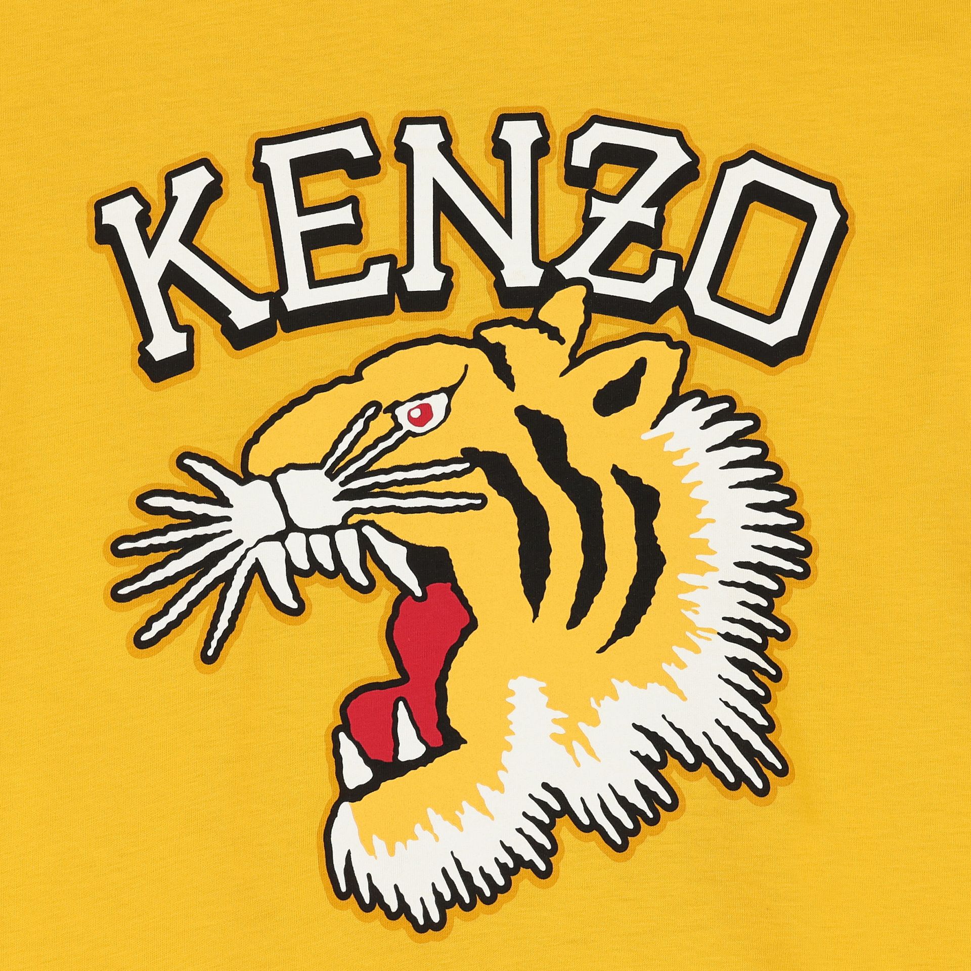 KENZO KIDS Girls Yellow Tiger Logo Dress Junior Couture Bahrain