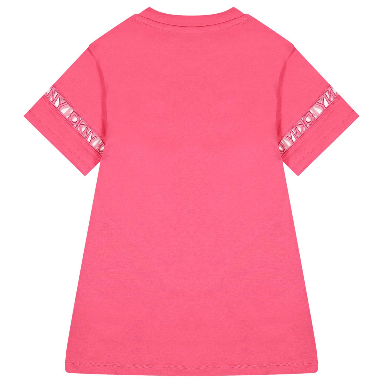 Girls Pink Logo Dress, 1, hi-res
