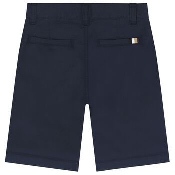 Boys Navy Blue Chino Shorts