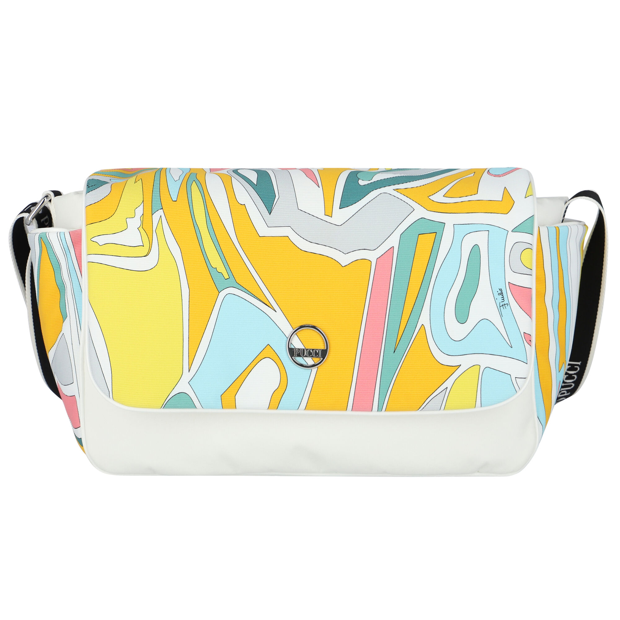 Emilio Pucci Yellow, Green, Pink & White Baby Changing Bag