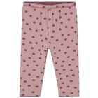 Younger Girls Pink Polka Dots Reversible Leggings, 1, hi-res