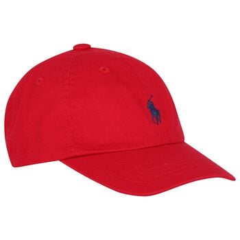 Boys Red Logo Cap