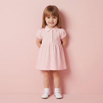 Baby Girls Pink GG Logo Dress