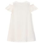 Girls Ivory Ruffled Dress Set, 2, hi-res