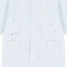 Blue Velour Sheep Babygrow, 3, hi-res