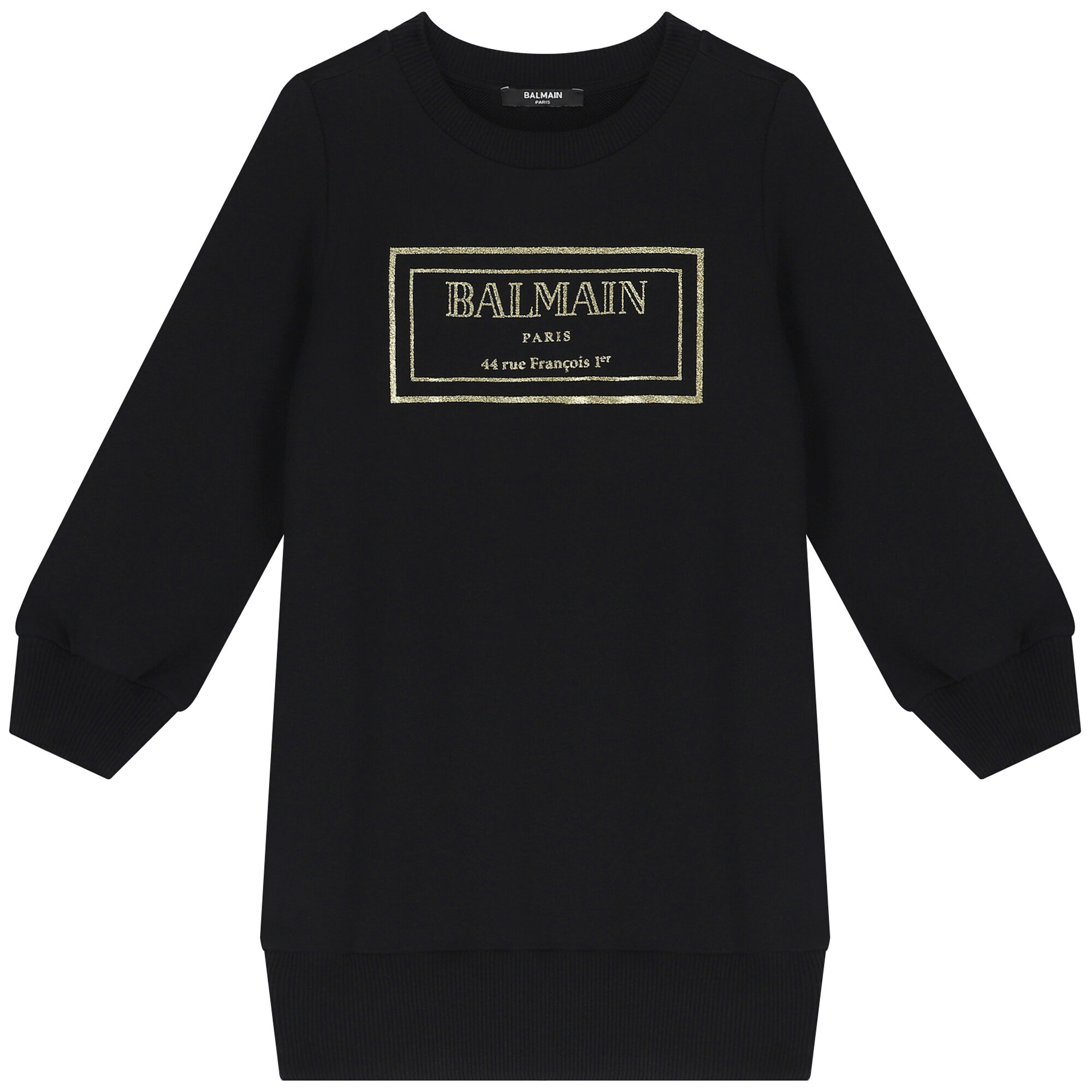 Balmain black and gold sweatshirt deals