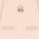 Baby Girls Peach Teddy Bear Logo Babygrow Gift Set, 1, hi-res