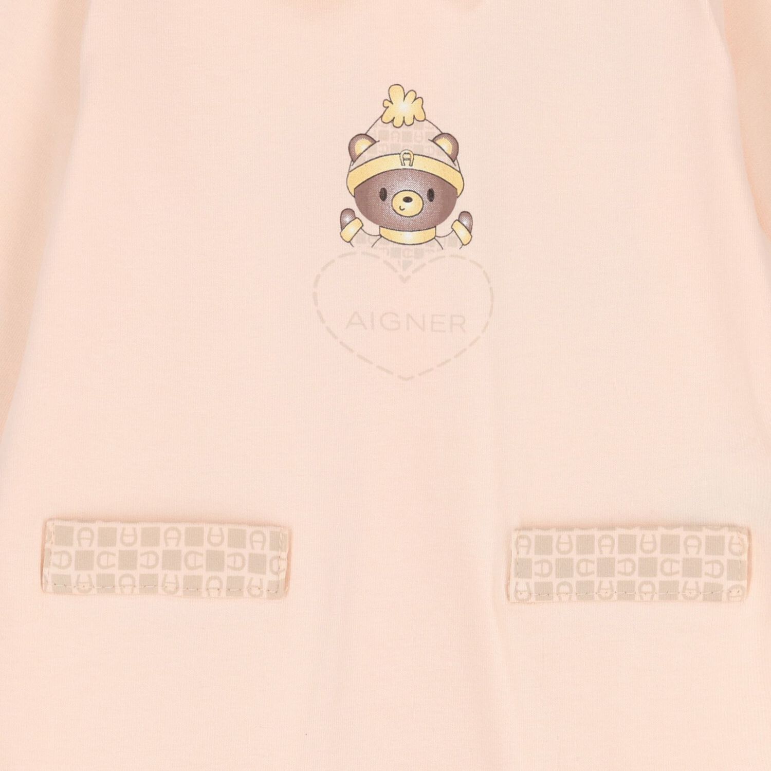 Baby Girls Peach Teddy Bear Logo Babygrow Gift Set, 1, hi-res