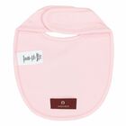 Pink Logo Baby Bib, 1, hi-res
