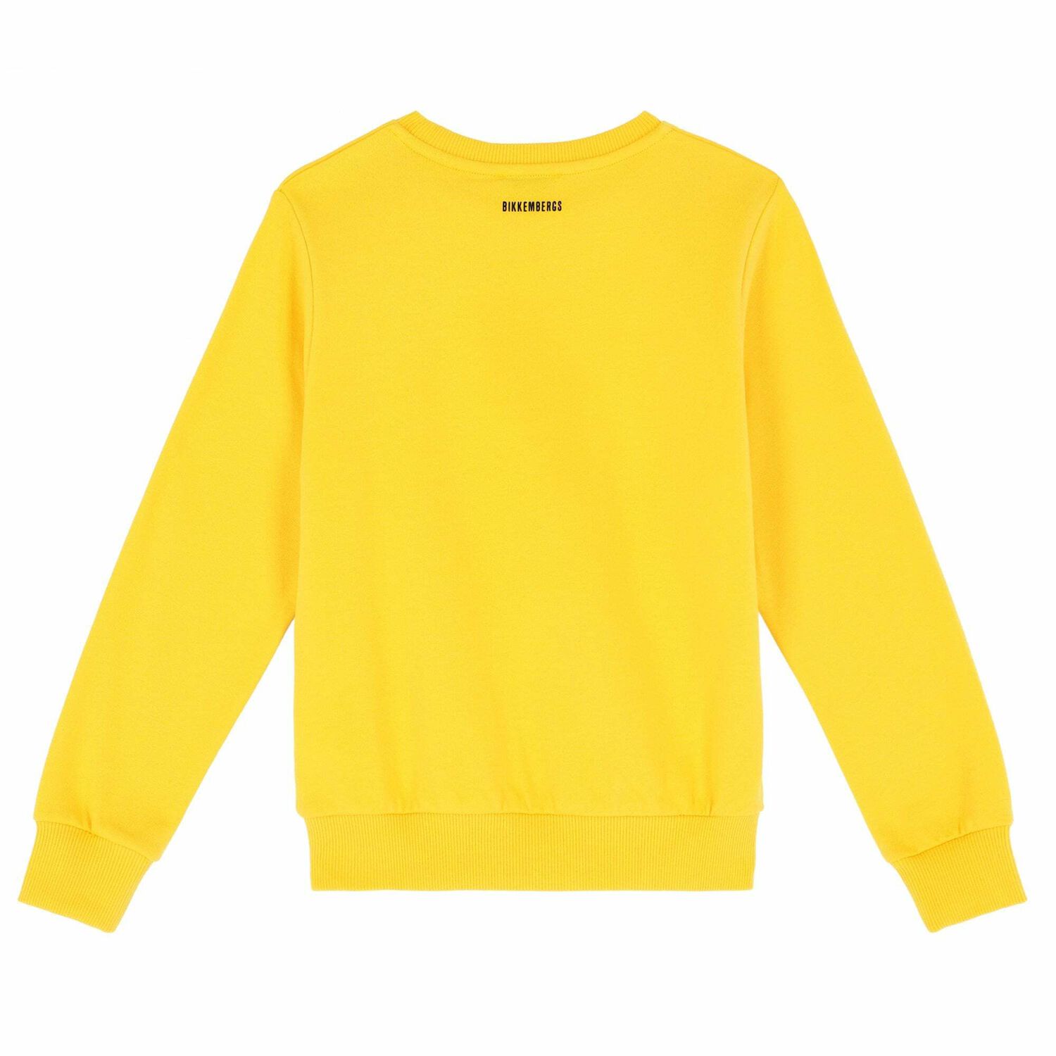 Boys Yellow Logo Printed Sweatshirt, 1, hi-res image number null