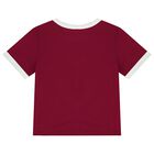 Girls Burgundy Logo T-Shirt, 1, hi-res