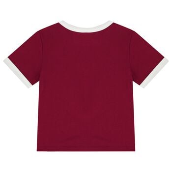 Girls Burgundy Logo T-Shirt