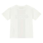 Younger Ivory Logo Web Striped T-Shirt, 1, hi-res