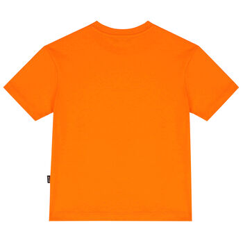 Orange & White Logo T-Shirt
