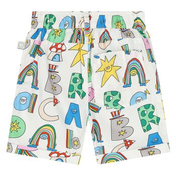 Younger Boys Ivory Logo Shorts