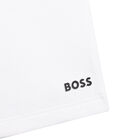 Boys White Logo Shorts, 1, hi-res