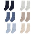 Baby Girls Beige, Ivory & Pink Socks ( 6 Pack ), 2, hi-res