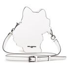 Girls White Choupette Handbag, 1, hi-res