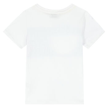 Boys White Logo T-Shirt