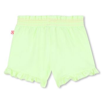 Girls Green Floral Shorts