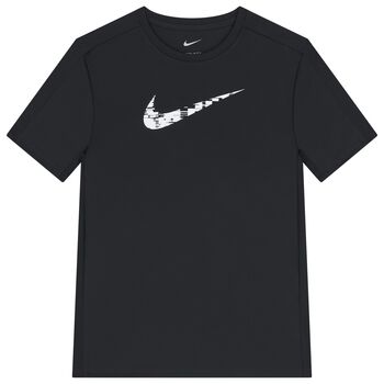 Boys Black Logo Dri-Fit T-Shirt