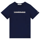Boys Navy Logo T-Shirt, 1, hi-res