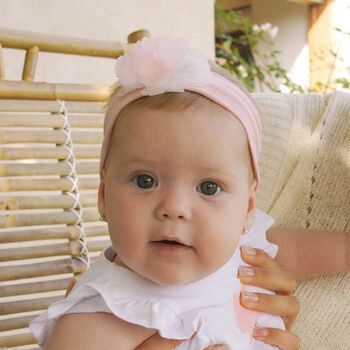 Baby Girls Pink Flower Headband