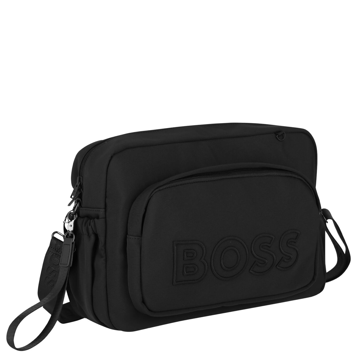 Black Logo Red Panda Baby Changing Bag, 1, hi-res