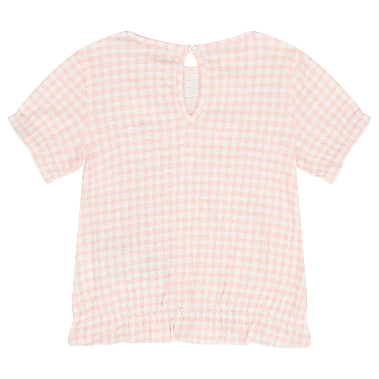 طقم شورت بنات قطنى بالشعار باللون الوردى, 1, hi-res