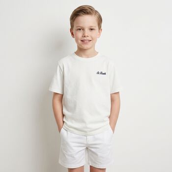 Boys White Logo T-Shirt